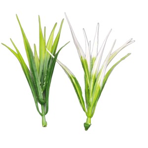 Plante aquatique artificielle Wen Hope, herbe de printemps, 10 cm et moins, ornement en plastique vert et blanc pour la décoration de la maison et du bureau - Product Image 5