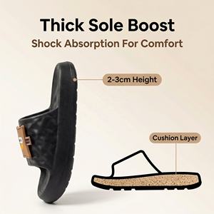 Sandalias Planas Modernas para Mujer, Material EVA Ultrasuave, Impermeables, Ecológicas, Transpirables y Ligeras para Todas las Temporadas - Product Image 6