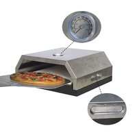 Four à pizza au gaz propane professionnel robuste en acier inoxydable 35x40cm avec logo personnalisé, directement de l'usine, pour barbecue