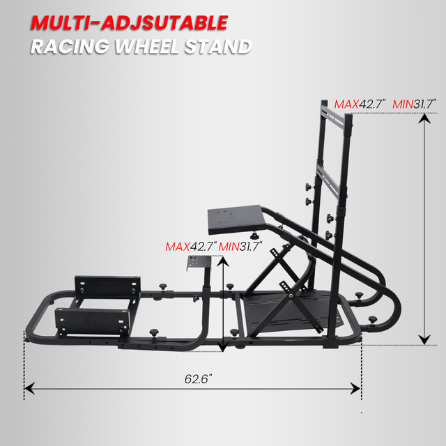 J1012F+9017 Bracket for Car Racing Game Simulator Wired Communication Game Seat Holder & Steering Wheel Stand