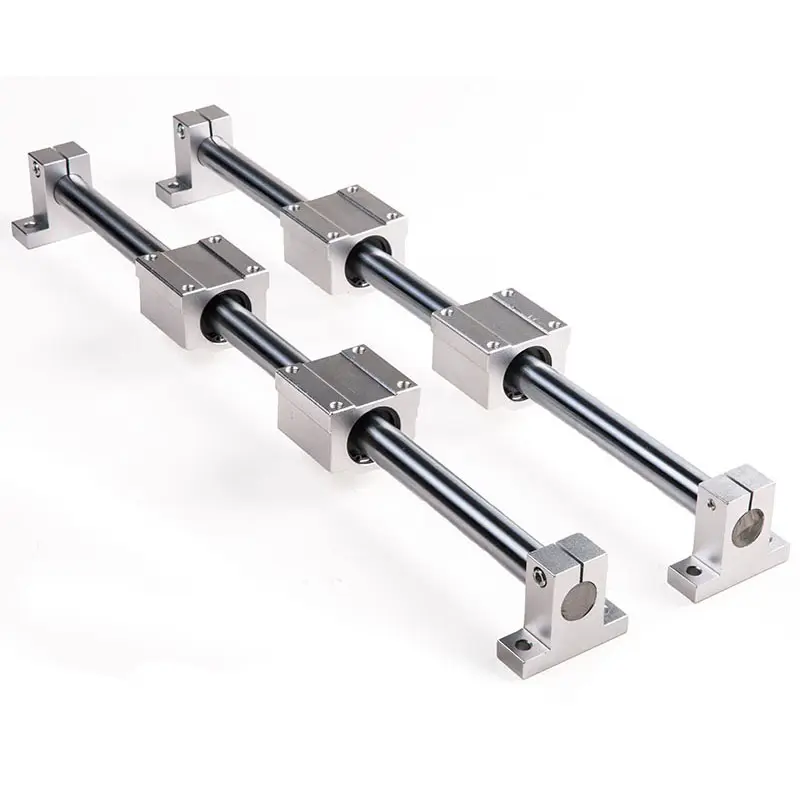 Woodworking Slide Table Locking Slider SCS 6UU SCS60LUU SH 40A Straight Optical Axis Linear Guide Rail Set