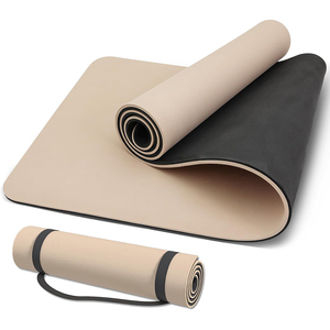 Tapis de <span class=keywords><strong>Yoga</strong></span> Écologique Pliable en TPE à Impression Personnalisée Épais avec Ligne de Position Imprimée pour Pilates, Sac Inclus, Service OEM, Imperméable et Antidérapant - Product Image 1