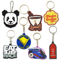Porte-clés en PVC souple personnalisés pour cadeaux d'entreprise OEM avec logo personnalisé en 2D et 3D, porte-clés en caoutchouc souple