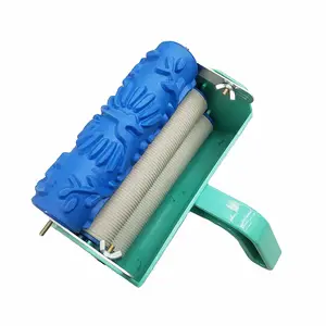 soft rubber pattern texture paint roller with decorate machine for wall