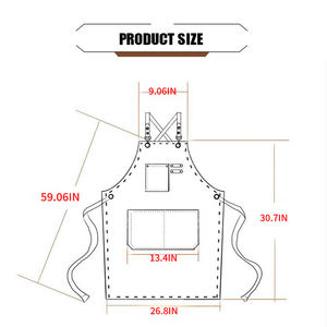 Tablier <span class=keywords><strong>de</strong></span> <span class=keywords><strong>chef</strong></span> en coton brodé avec logo personnalisé, résistant à l'huile, résistant à l'usure, sans manches, pour restaurant, café, facile à nettoyer - Product Image 5