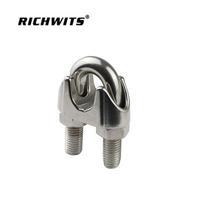 RICHWITS คลิปหนีบสายเคเบิลรูปตัวยูสแตนเลส 10 มม. ตัวเชื่อมต่อเชือกลวดเมตริกอุตสาหกรรมทั่วไป - Product Image 3