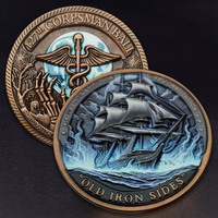 Pièce de monnaie commémorative en or et argent avec logo personnalisé du fabricant, souvenir, impression UV 3D, pièce de monnaie en alliage de zinc moulé sous pression