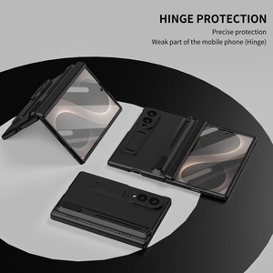 Étui de protection antichoc mat avancé avec support et protection d'écran avant pour Samsung Z Fold 8 Ultra 7 6 5 4 3 Z Tri Fold avec stylet - Product Image 4