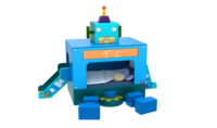 Lit pour enfants personnalisé avec robot Design créatif Kids Indoor Soft Play Comfortable Space for Happy Playtime