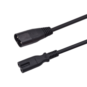 كابل تمديد IEC 60320 2.5 أمبير 250 فولت C7 C8 لمصدر طاقة التلفزيون VDE 2*0.75 UL <span class=keywords><strong>NISPT</strong></span> 2*18 - Product Image 2