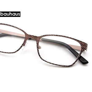 Occhiali da Vista Economici Unisex con Montatura Classica Stampata, Lenti Vintage in Metallo, Occhiali da Lettura Ottici - Product Image 1