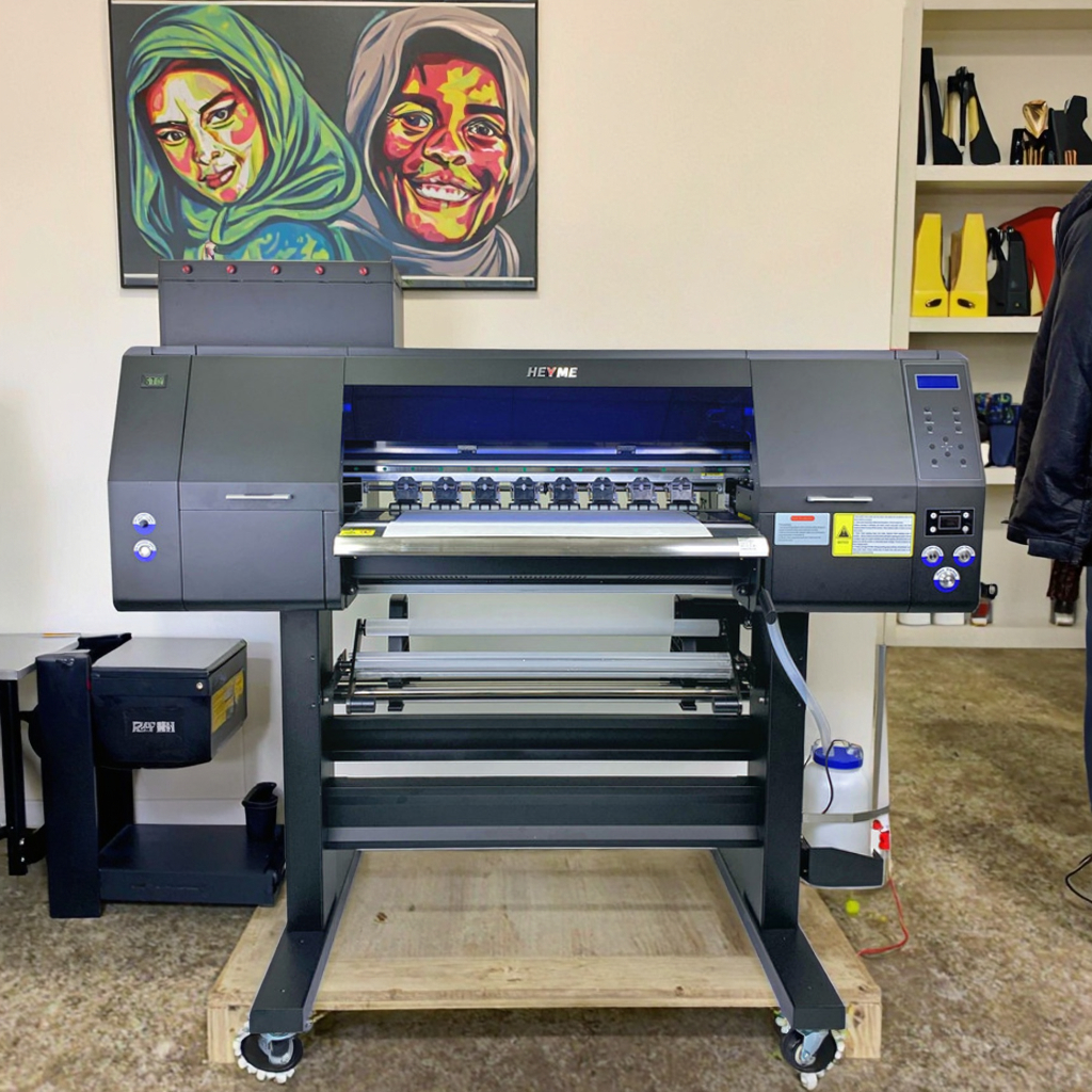 2025 Heyme 65cm Size 24 Inch Dual I3200 4720 XP600 Printhead Pet Film Transfer DTF Printer T-shirt Printing Shaking Powder