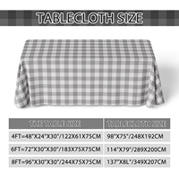 Nappe Moderne Tissée Imprimée Personnalisée pour Salons Professionnels et Hôtels, Imperméable et Anti-taches, en Polyester Coton Noir et Blanc – Offre Spéciale