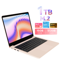 Ordinateur portable Intel N95 Quad-Core 14,1 pouces, tout neuf, OEM, 1,7 GHz, SSD, Full HD, 8 Go de DDR, écran IPS, clavier anglais, Windows 11, pour étudiants