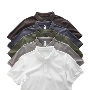 <span class=keywords><strong>Polo</strong></span> traspirante a maniche corte per pubblicità, golf, sport, lavoro, uniforme, ad asciugatura rapida, estiva, in poliestere, con logo personalizzato, 160G - Product Image 1