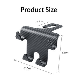 Accesorios universales para interior de coche, ABS colgador de reposacabezas de asiento de coche, gancho de asiento para almacenamiento trasero de asiento trasero de coche - Product Image 2