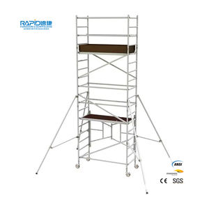 Échafaudage mobile en <span class=keywords><strong>aluminium</strong></span> pour la construction de bâtiments 8M 10M Echafaudagetour 1 AN de support technique en ligne de conception graphique - Product Image 1