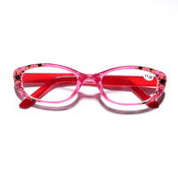 Vente en gros de lunettes de lecture ovales à fleurs élégantes pour femmes