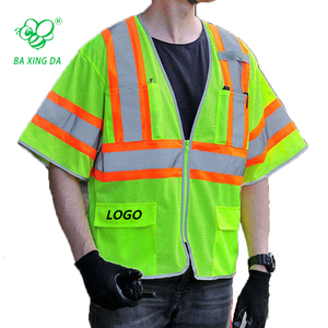 Kelas 3 pakaian reflektif S-5XL lengan jaket konstruksi 5 titik Breakaway Hi Vis rompi keamanan kerja - Product Image 4