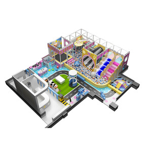 Équipement de terrain de jeu intérieur personnalisable pour enfants Saturation élevée Vitalité Diapositives amusantes Piscine à - Product Image 4