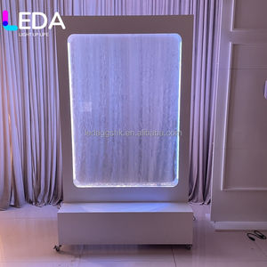 LEDA Cascade murale en verre d'intérieur en gros avec décoration de mariage, fontaine cascade sans fil pour mariage - Product Image 6