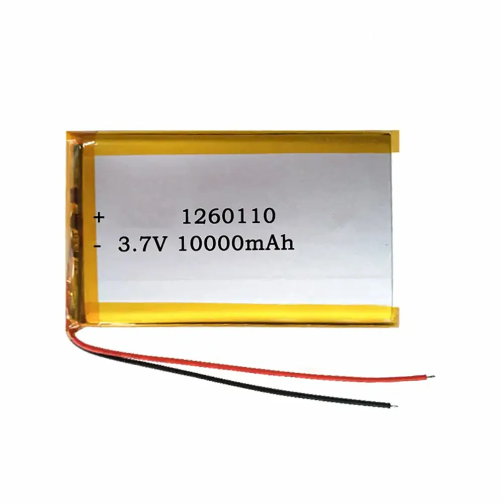 10000mah 8000mah 7000mah Gps power bank cell lp1260110 lp 1260110 3.7v rechargeable lipo lithium polymer battery diy pack