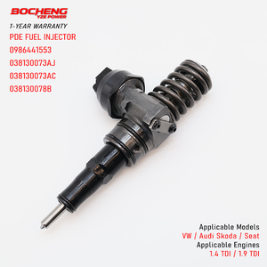 Inyector de Combustible Diésel 0986441553, Boquilla de Bomba 0414720038, Inyector Unitario 038130073AJ para VW Polo Golf Passat Audi A2 A3 1.9 TDI - Product Image 1