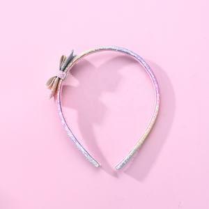 Diadema de lazo de dibujos animados con purpurina y colores dulces para niñas, accesorios para el cabello de fiesta de Navidad, talla única, venta al por mayor - Product Image 1