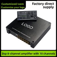Amplificateur de voiture DSP professionnel haut de gamme, égaliseur 31 bandes, processeur audio haute résolution 8 canaux, amplificateur monobloc pour subwoofer, service OEM/ODM