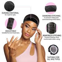 Kit d'installation de perruque Lace Front : Colle, Outils, Bandes, Bonnets et Accessoires Capillaires Noir
