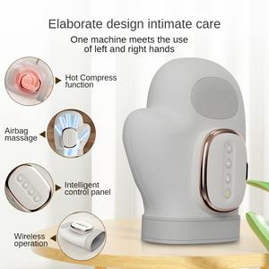 Masajeador de manos Airbag inalámbrico con logotipo personalizado con calentador vibratorio de calor, masajeador de dedos de palma para tratamiento de artritis corporal - Product Image 3