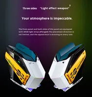 Wanjia Soul Battleship caja de la computadora de escritorio Pc chasis de forma especial Gamer refrigerado por agua DIY tema Matx gran Stock Torre completa