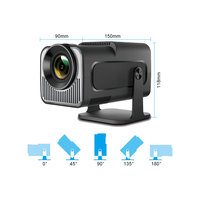 Android 11 projecteur 4K wifi hy320mini projecteurs portables téléphone portable sans fil miroir écran casting lien proyector maison