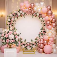 Arche de ballons en or blanc pour mariage, anniversaire, fête prénuptiale, décoration de cérémonie, arche en forme de cœur