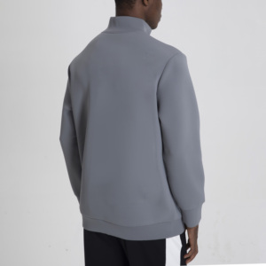 Hoodies <strong>Half</strong> Zip Plain Embroidered Oversized logo Blank Customized Crewneck Sweatshirt Men Joggers Sports Training Wear <strong>Jacket</strong> - Product Image 6