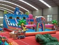 Grande Mur d'escalade gonflable d'extérieur et toboggans pour les fêtes d'anniversaire des enfants et les divertissements en plein air