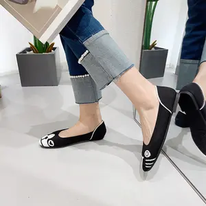 Summer Mesh Light Weight Ladies Flat Formal Women Office Wear Shoes New Fashion Round Toe Ladies Mesh Open Flat Shoes