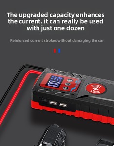 12V xe khẩn cấp nhảy khởi động dẫn ánh sáng 1000A đỉnh hiện tại 600A pin dự phòng ngân hàng điện cho xe di động xe nhảy khởi động - Product Image 4