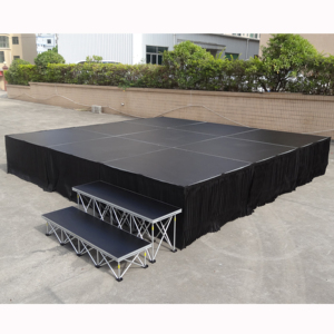 เวทีจัดงานในร่มแบบพกพา น้ำหนักเบา ผลิตจากอะลูมิเนียม รุ่น RK-Portable Stage RAK-SQ4I ได้รับการรับรองมาตรฐาน CE ประกอบง่าย - Product Image 3
