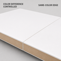 Panneau de fibres à densité moyenne en mélamine E1 au design moderne 1220x2440mm, armoire, panneau de fibres écologique