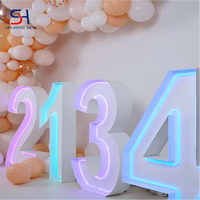Lettres lumineuses néon colorées et légères pour la décoration de tentes extérieures, salles KTV et aménagement d'ambiance de salles privées