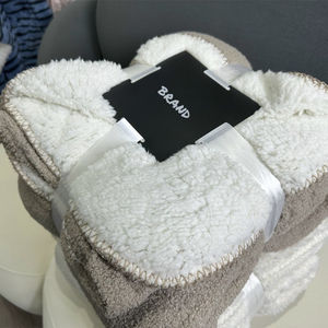 <strong>Teddy</strong> Plush multifunctional composite blanket home office autumn winter reverse Berber <strong>fleece</strong> blanket air conditioning blanket - Product Image 3