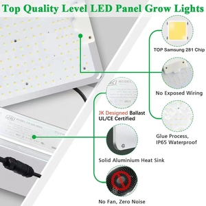 Panel de crecimiento cuántico de espectro completo 100W 200W 300W 400W 600W UV IR 3 canales regulable Led crece la luz para invernadero planta médica - Product Image 4