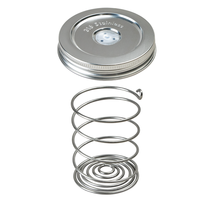 Tapas de acero inoxidable de 86 mm para tarros de fermentación con espirales para encurtidos