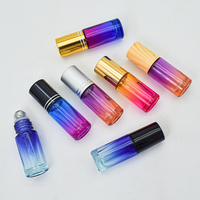 Flacon cosmétique givré en verre mat coloré rechargeable pour déodorant roll-on 8 ml 10 ml, idéal pour huile parfumée - Grande Vente