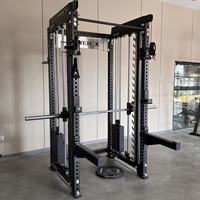 Smith Machine Power Rack Cable Crossover Multi Functional Trainer 3-en-1 multifonctionnel