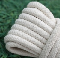 Cordon en coton tressé écologique et durable pour usage extérieur, corde de macramé de couleur personnalisée avec un diamètre de 3 à 20 mm