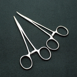 Pinzas de Acero Inoxidable para Recortar el Pelo de las Orejas de Mascotas, 12.5cm, 14cm, 16cm, 18cm, 20cm, 22cm, 24cm, Cabezas Rectas y Curvas, para Peluquería Canina - Product Image 1