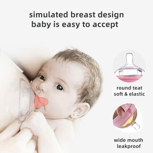 <span class=keywords><strong>Tétine</strong></span> en silicone de qualité alimentaire à col large de 7 cm pour <span class=keywords><strong>biberon</strong></span>, anti-colique, pour l'alimentation des nourrissons - Product Image 4