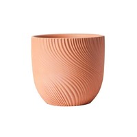 Pot de fleurs rond rose décoratif d'intérieur personnalisé, pots de plantes en céramique pour plantes succulentes, pots de bonsaï